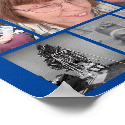 Vergeet me niet om geheugen te houden 9 Foto Memor Poster (Hoek)