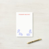 Vergeet me niet om het niet te posten post-it® notes (Op bureau)