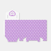 Vergeet-me-niet paarse witte kunst dank je cadeau bedankdoosjes (Uitgevouwen)
