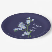 Vergeet me niet papieren bordje (Gekanteld)