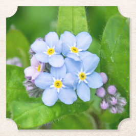 Vergeet me niet, papieren Onderzetter