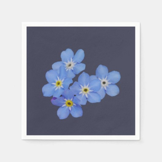 Vergeet-me-niet Papieren servetten (Voorkant)