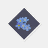 Vergeet-me-niet Papieren servetten (Hoek)