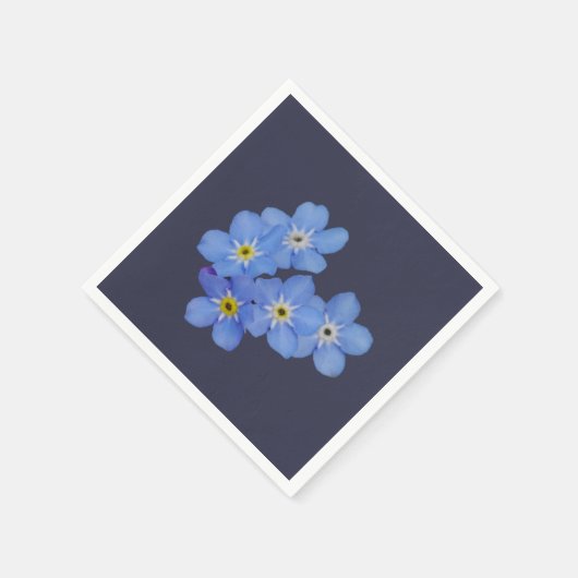 Vergeet-me-niet Papieren servetten (Hoek)