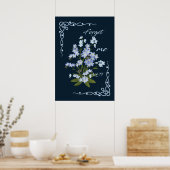 Vergeet me niet poster (Keuken)