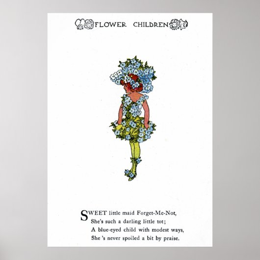 Vergeet-me-niet Poster (Voorkant)