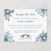 Vergeet me niet Real Estate Briefkaart Spring Pop (Voorkant)