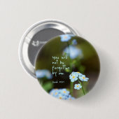 Vergeet-me-niet Ronde Button 5,7 Cm (Voorkant /achterkant)