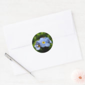 Vergeet me niet ronde sticker (Envelop)