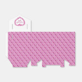 Vergeet-me-niet roze kunst dank je cadeau bedankdoosjes (Uitgevouwen)