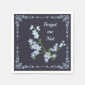 Vergeet me niet servet (Voorkant)