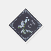 Vergeet me niet servet (Hoek)