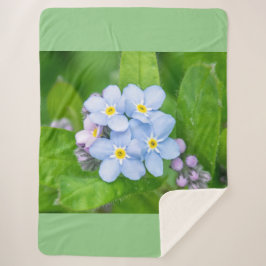 Vergeet me niet sherpa deken