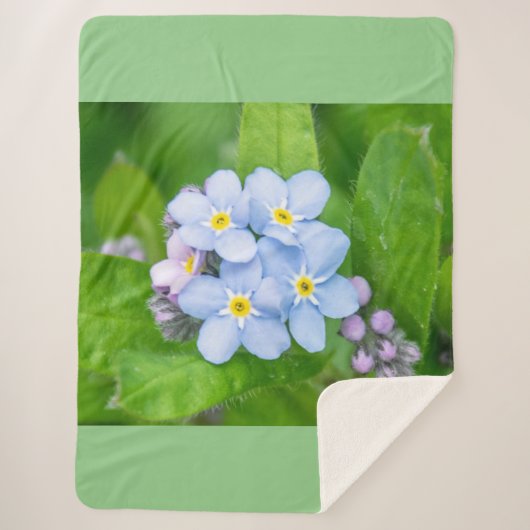 Vergeet me niet sherpa deken (Voorkant)