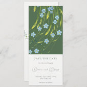 Vergeet-me-niet sparen de Datum Kaart (Voorkant / Achterkant)