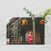 Vergeet-me-niet sparen de Datum Save The Date (Staand voorkant)