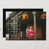 Vergeet-me-niet sparen de Datum Save The Date (Voorkant / Achterkant)