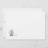 Vergeet-me-niet Stationery Bedankkaart (Achterkant)