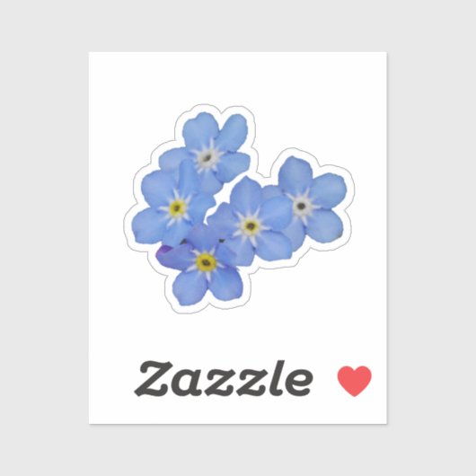 Vergeet me niet Sticker (Vel)