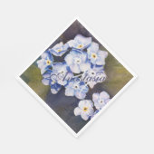 VERGEET ME NIET-STROOMPARTIJMONOGRAM SERVET (Hoek)