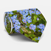 Vergeet me niet stropdas (Opgerold)