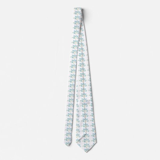 Vergeet me niet stropdas (Achterkant)