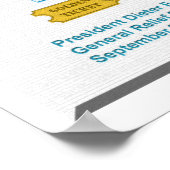 Vergeet me niet te praten over het President Uchtd Poster (Hoek)