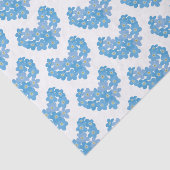 Vergeet me niet tissuepapier (Detail)