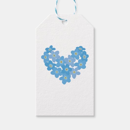 Vergeet me niet - Transparantie Cadeaulabel (Voorkant)