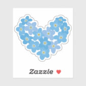 Vergeet me niet - Transparantie Sticker (Vel)