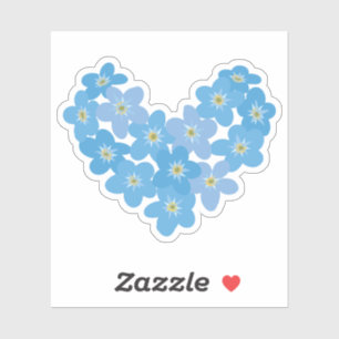 Vergeet me niet - Transparantie Sticker