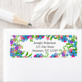 Vergeet me niet Tuin Bloemen Adresetiketten Etiket (Insitu)