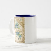  vergeet-me-niet tweekleurige koffiemok (Voorkant links)