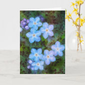 VERGEET ME NIET VERJAARDAG KAART (Gele Bloem)