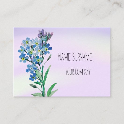 Vergeet me niet visitekaartje (Voorkant)