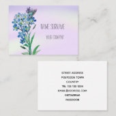 Vergeet me niet visitekaartje (Voorkant / Achterkant)