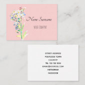 Vergeet me niet visitekaartje (Voorkant / Achterkant)