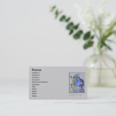 Vergeet me niet Visitekaartje (Staand voorkant)