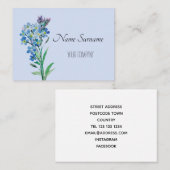 Vergeet me niet visitekaartje (Voorkant / Achterkant)