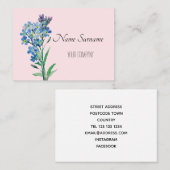 Vergeet me niet visitekaartje (Voorkant / Achterkant)