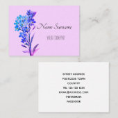 Vergeet me niet visitekaartje (Voorkant / Achterkant)