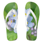 Vergeet me niet, volwassen Teenslippers, brede rie Teenslippers (Voetbed)