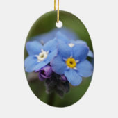 Vergeet me, niet voor altijd en nooit! keramisch ornament (Achterkant)