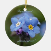 Vergeet me, niet voor altijd en nooit! keramisch ornament (Voorkant)