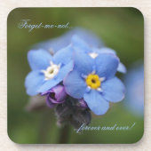 Vergeet me, niet voor altijd en nooit Onderzetter (Voorkant)