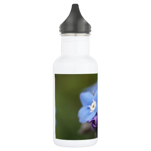 Vergeet me, niet voor altijd en nooit! waterfles  (Links)