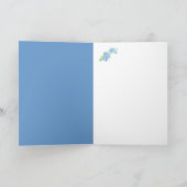 Vergeet-me-niet Waterverf Bloemen Schilderen Kaart (Binnen)