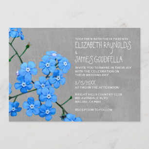 Vergeet-me-niet Wedding Invitaties Kaart