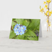 Vergeet me niet Wenskaart Kaart (Gele Bloem)