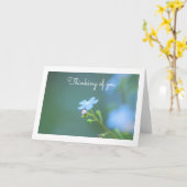 Vergeet me niet Wenskaart Kaart (Gele Bloem)